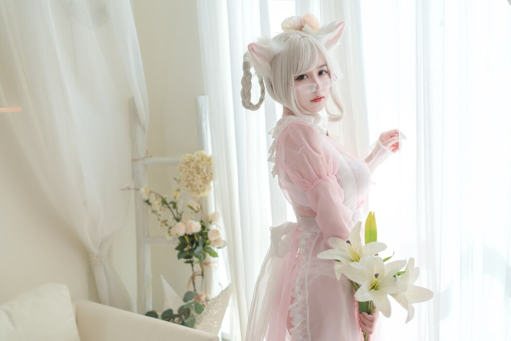 Coser@小仓千代w Vol.007 透明女仆粉色