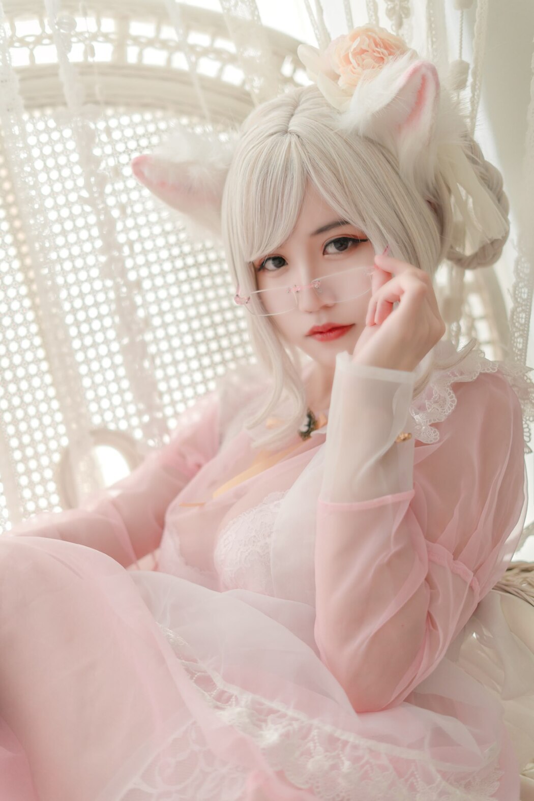 Coser@小仓千代w Vol.007 透明女仆粉色