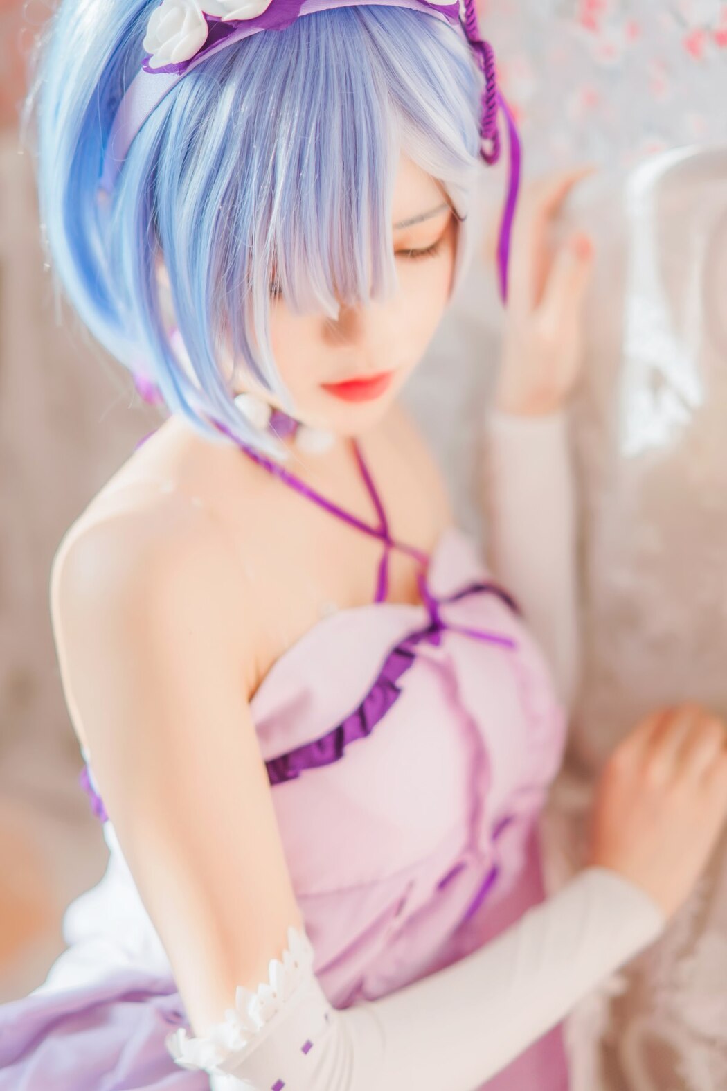 Coser@桜桃喵 Vol.137 蕾姆睡裙