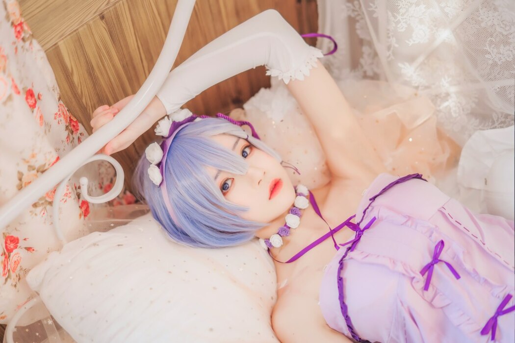 Coser@桜桃喵 Vol.137 蕾姆睡裙