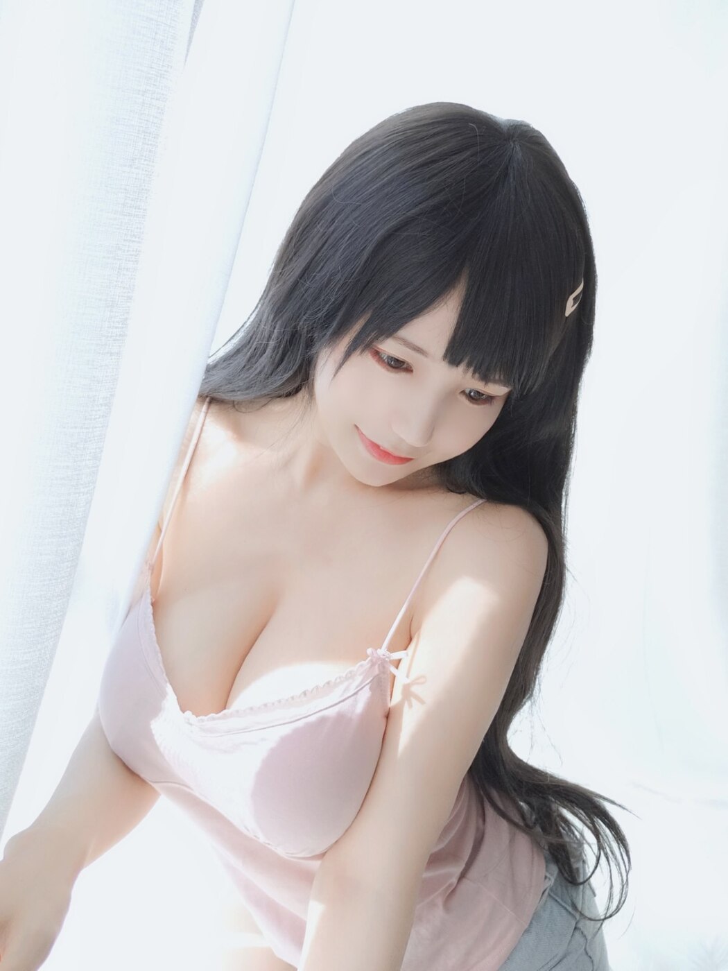 Coser@小仓千代w Vol.003 粉色吊带