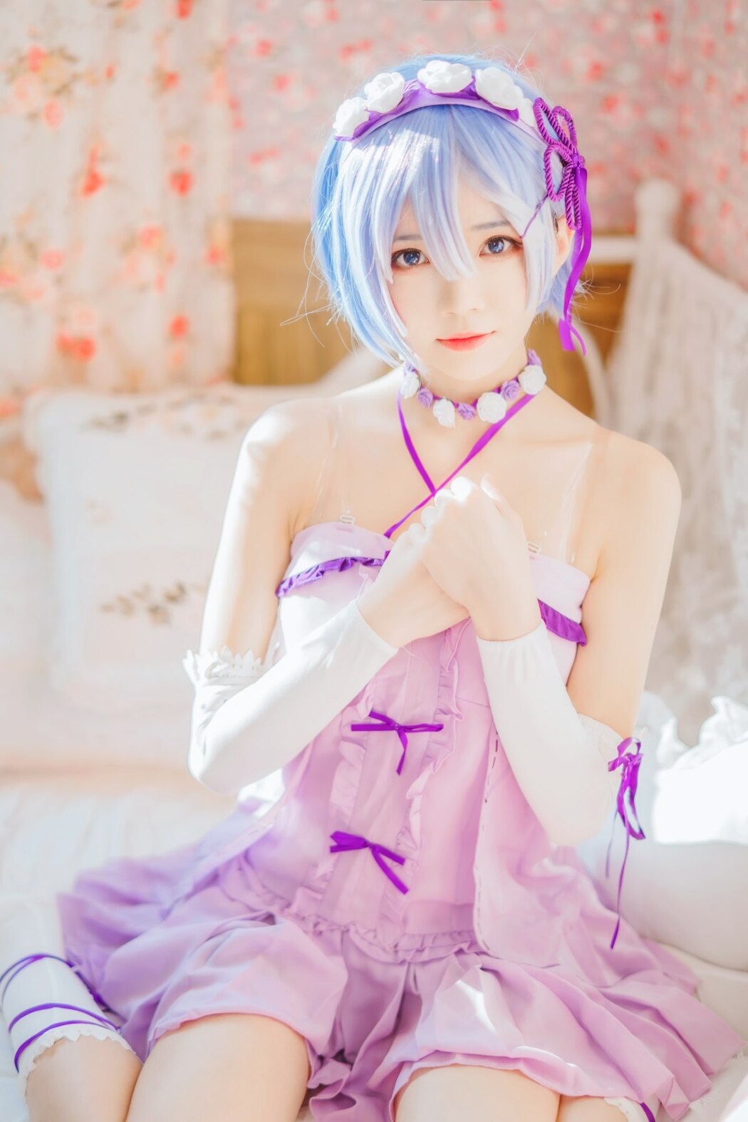 Coser@桜桃喵 Vol.137 蕾姆睡裙