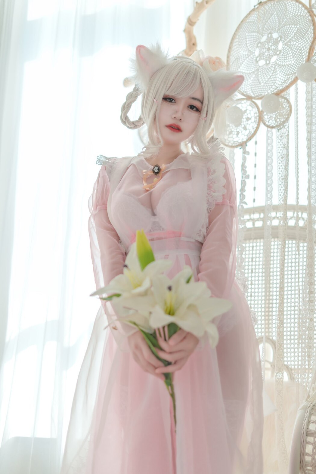 Coser@小仓千代w Vol.007 透明女仆粉色