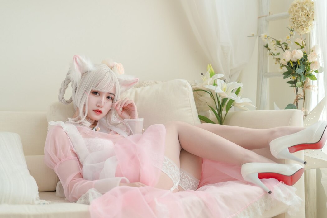 Coser@小仓千代w Vol.007 透明女仆粉色