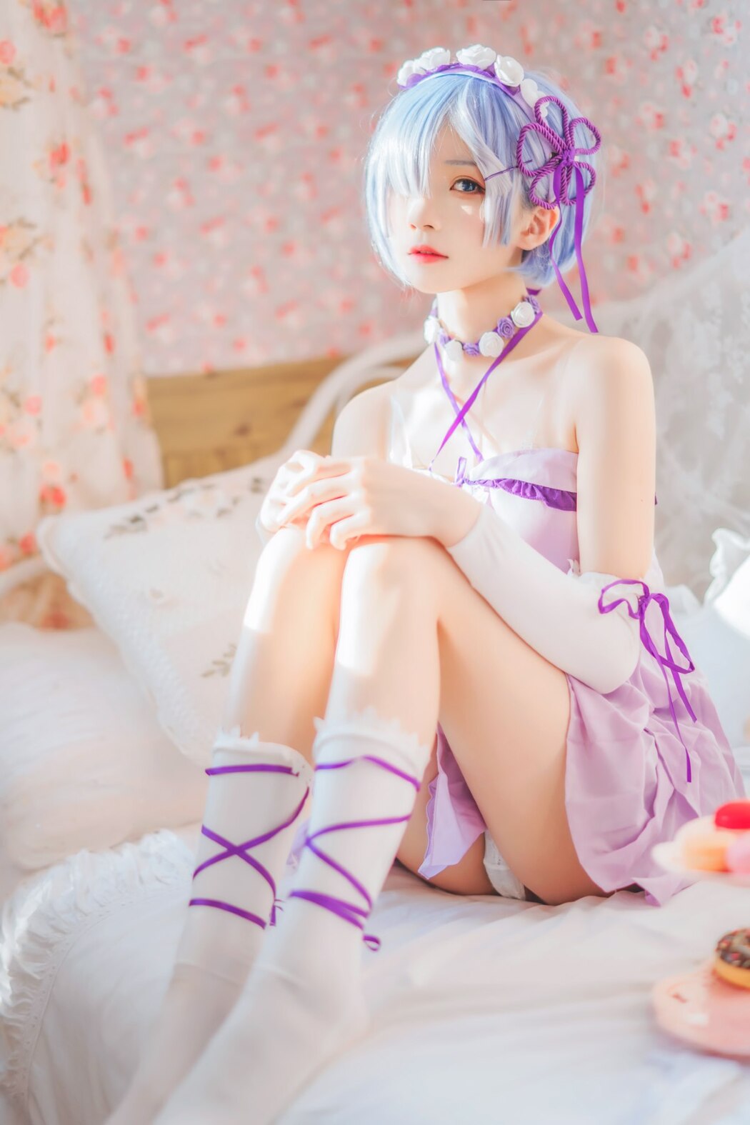 Coser@桜桃喵 Vol.137 蕾姆睡裙