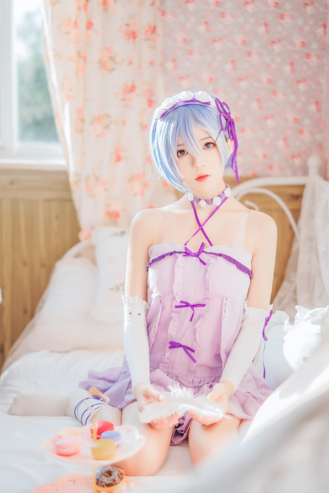 Coser@桜桃喵 Vol.137 蕾姆睡裙