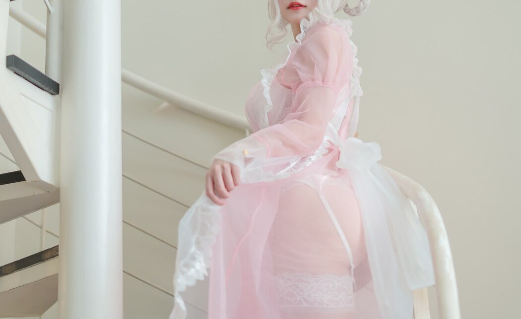 Coser@小仓千代w Vol.007 透明女仆粉色