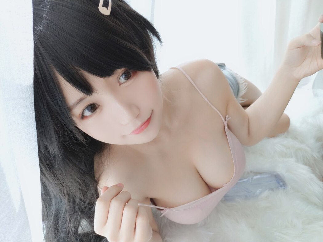 Coser@小仓千代w Vol.003 粉色吊带