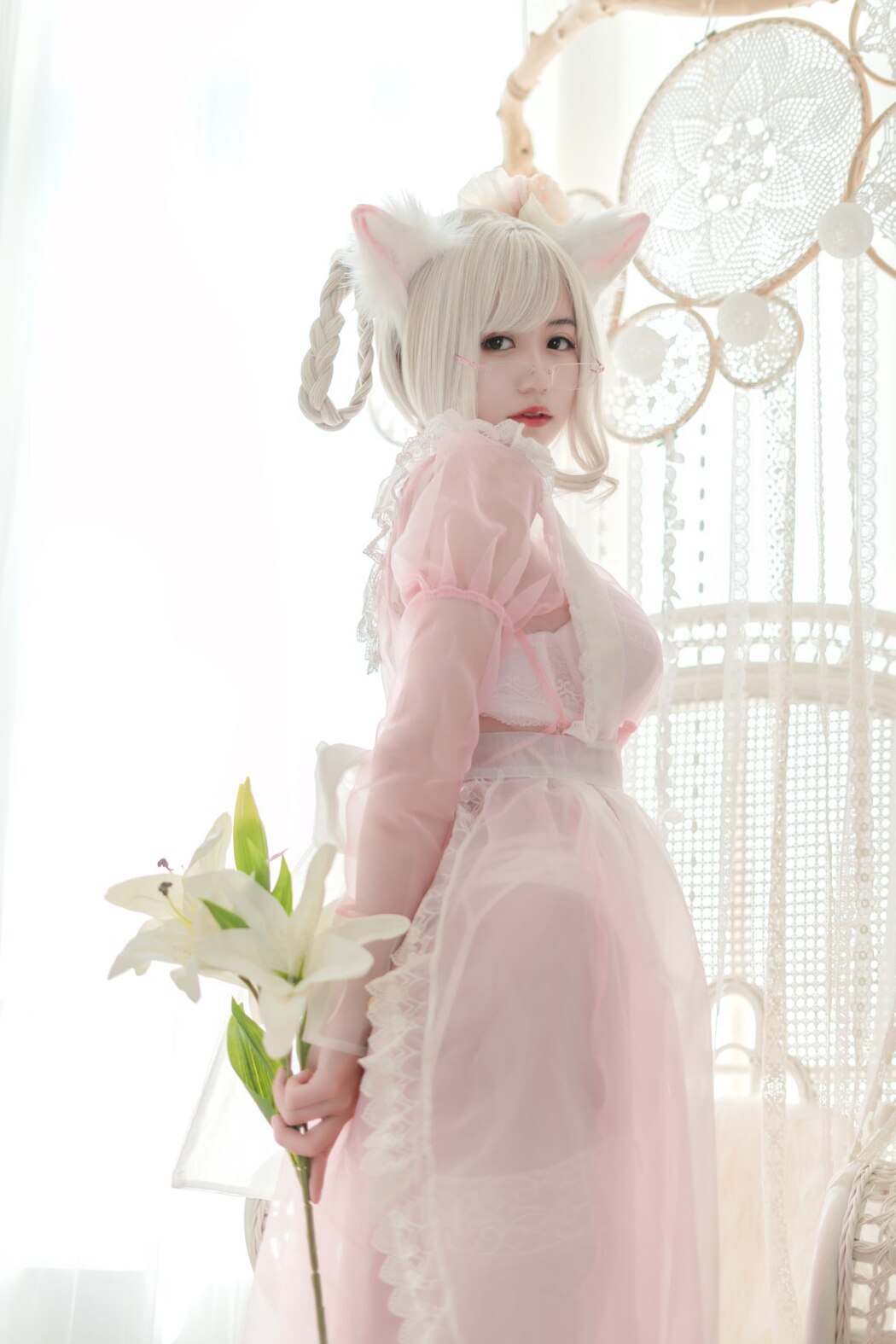 Coser@小仓千代w Vol.007 透明女仆粉色