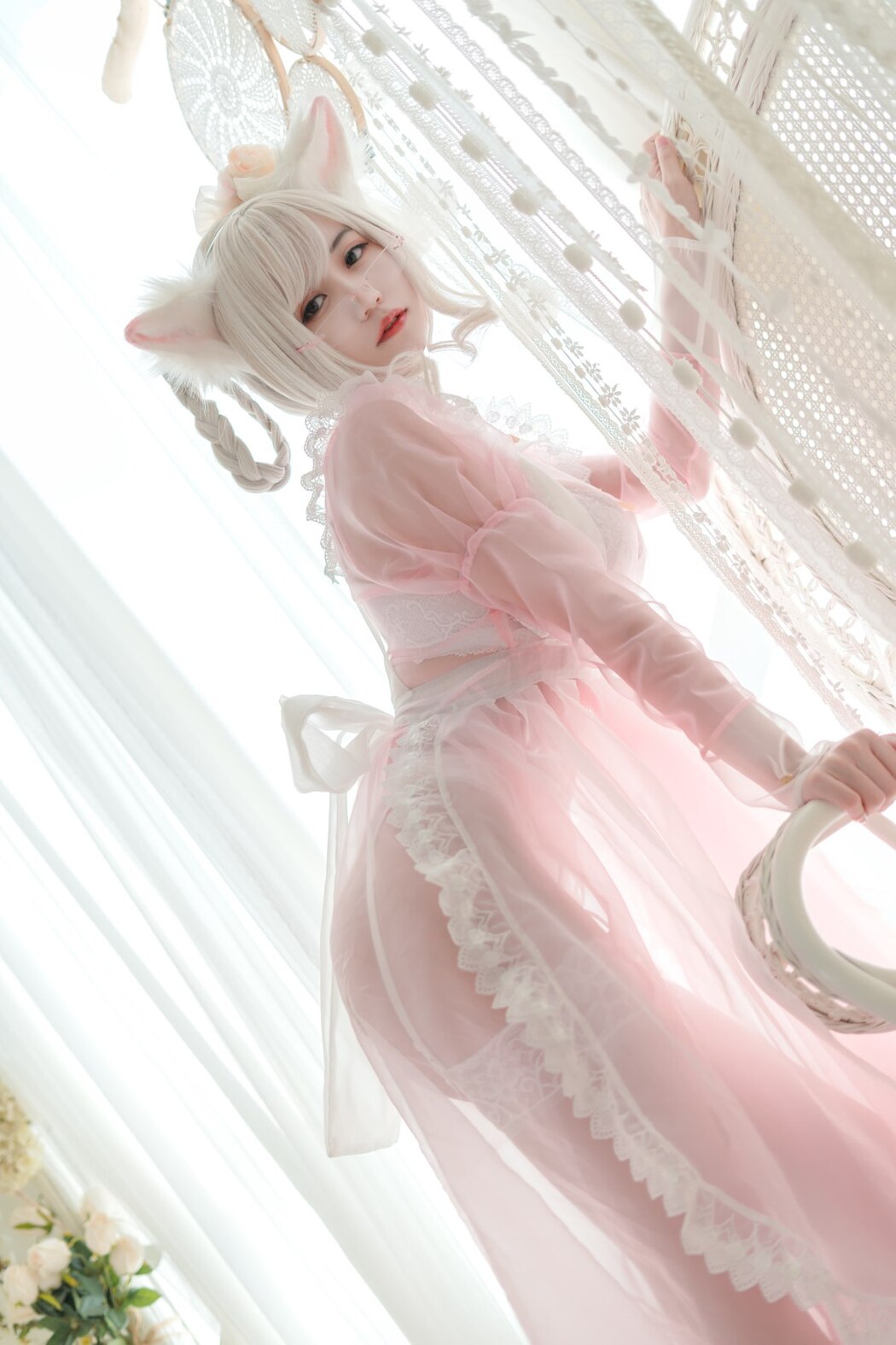 Coser@小仓千代w Vol.007 透明女仆粉色