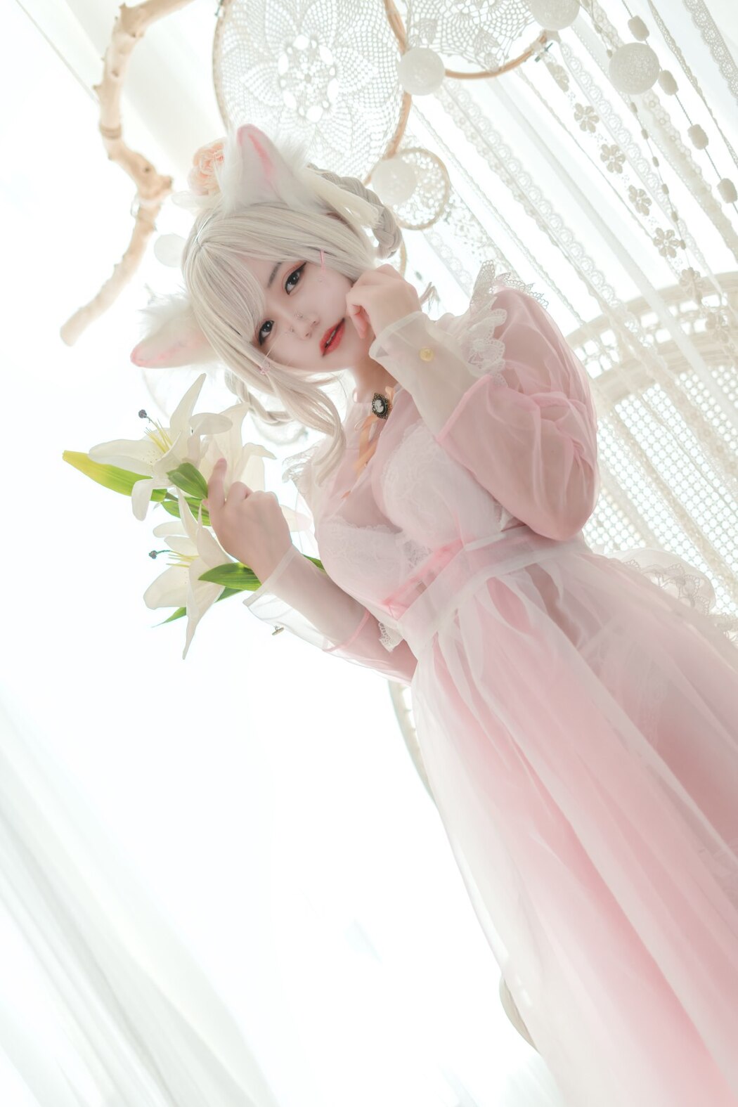 Coser@小仓千代w Vol.007 透明女仆粉色