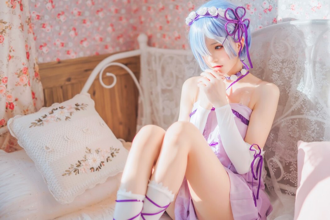 Coser@桜桃喵 Vol.137 蕾姆睡裙