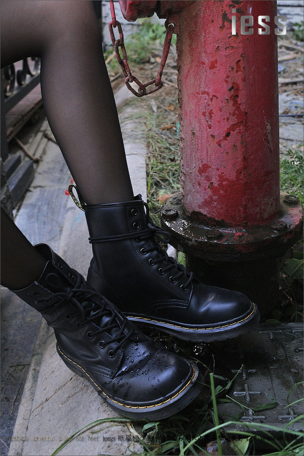 Silk Foot Bento 064 SASA "Black Silk Martin Boots" [IESS Weird and Interesting]