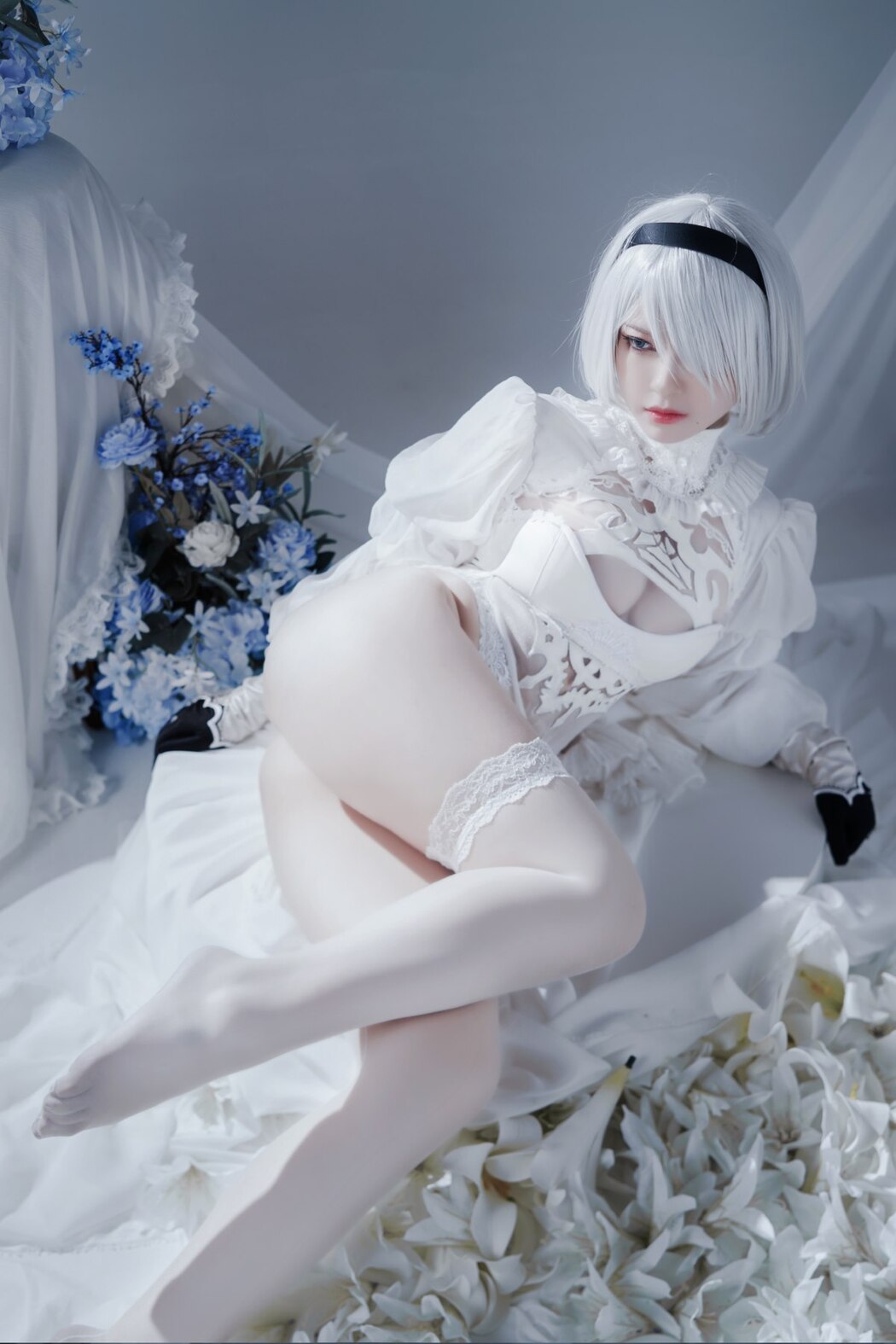 Coser@半半子 Automataヨルハ二号B型 白いドレス