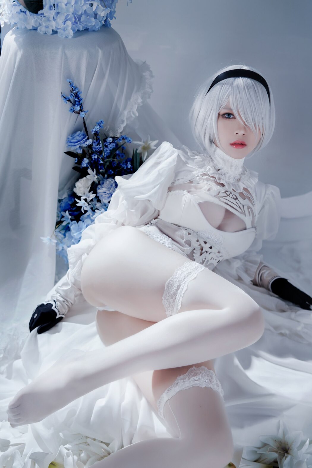 Coser@半半子 Automataヨルハ二号B型 白いドレス