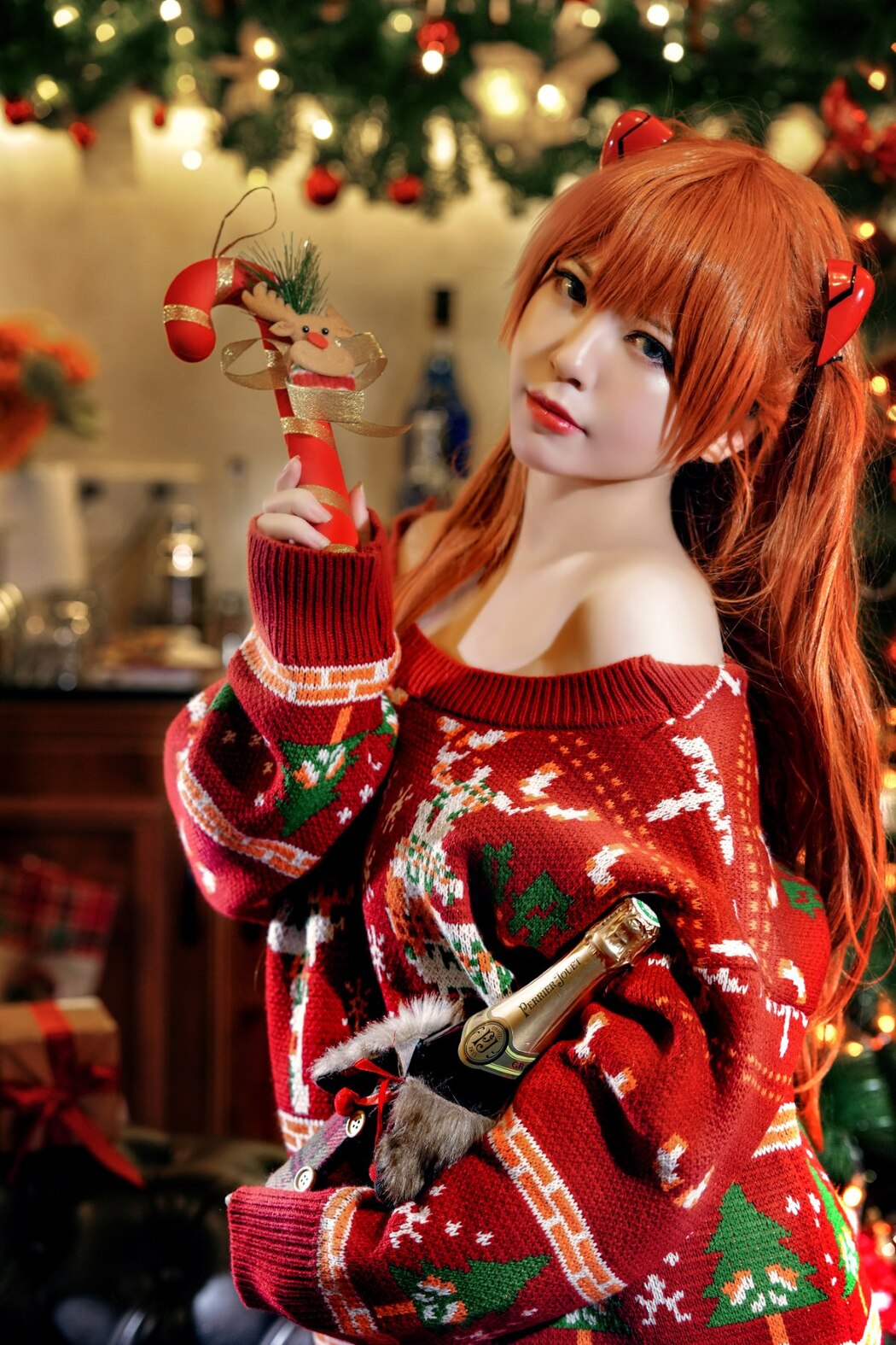 Coser@半半子 – 式波 ASUKA Christmas