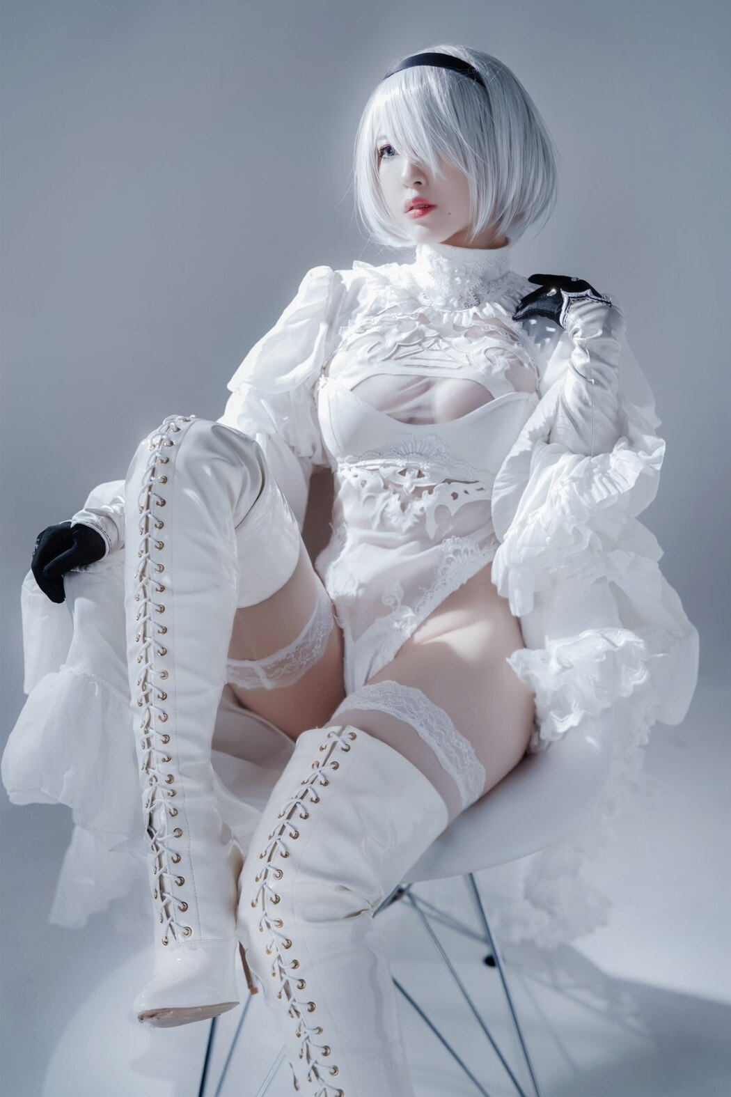 Coser@半半子 Automataヨルハ二号B型 白いドレス