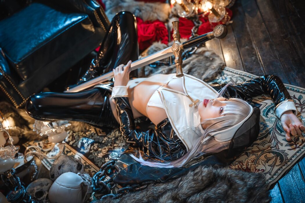 Coser@蜜汁猫裘 Vol.100 恶堕修女