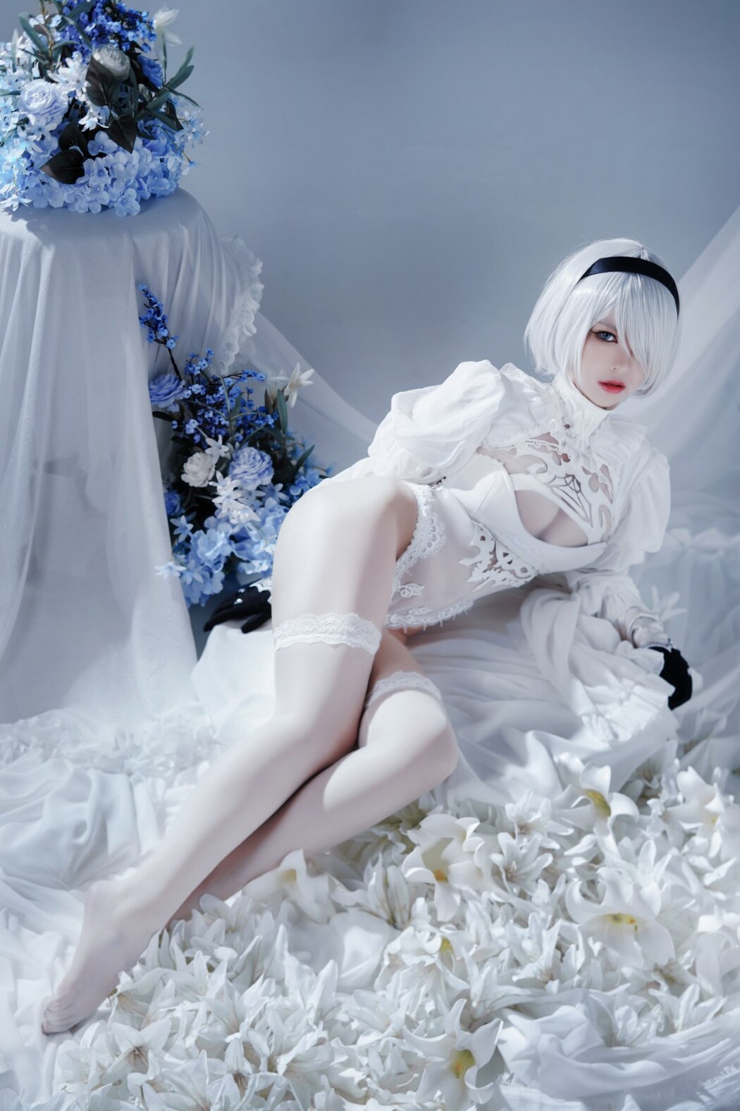 Coser@半半子 Automataヨルハ二号B型 白いドレス