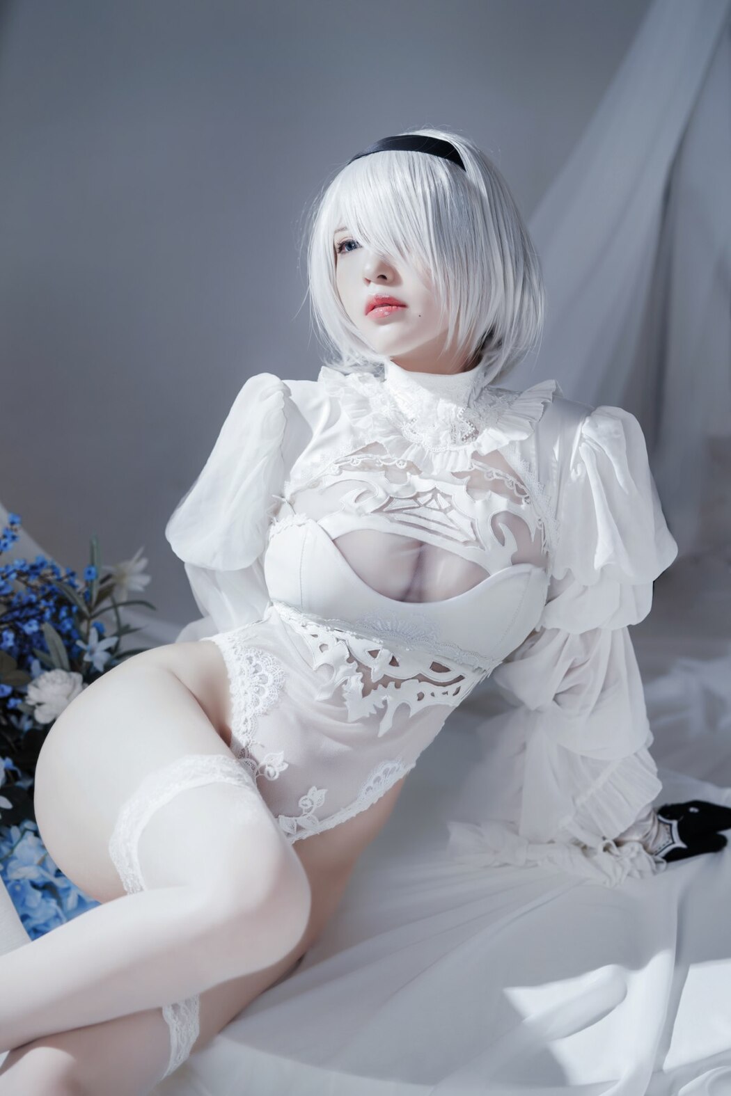 Coser@半半子 Automataヨルハ二号B型 白いドレス