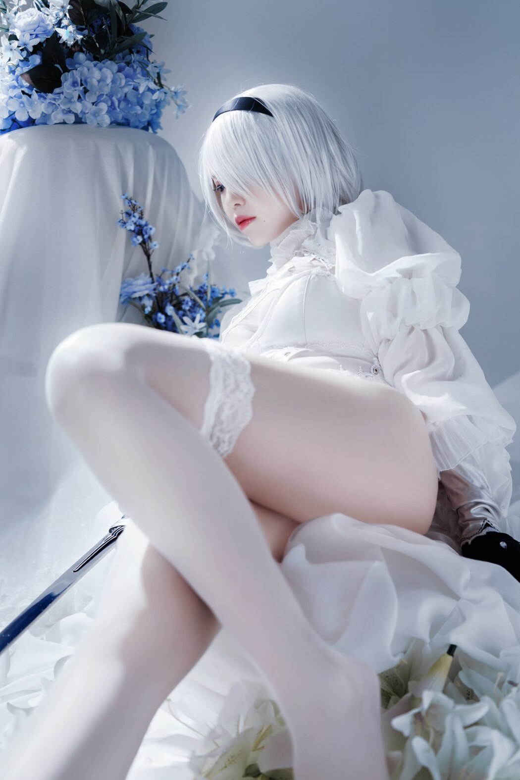 Coser@半半子 Automataヨルハ二号B型 白いドレス