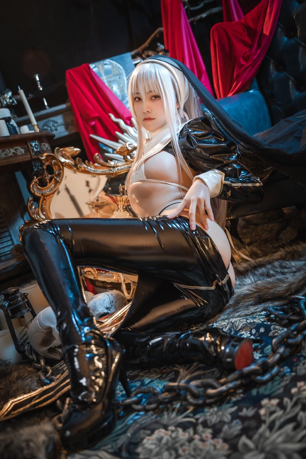 Coser@蜜汁猫裘 Vol.100 恶堕修女