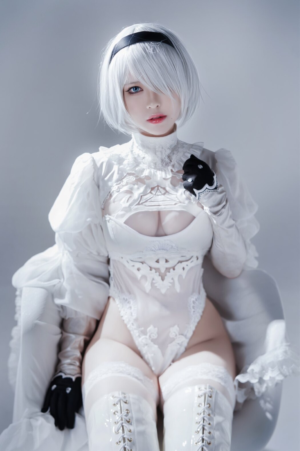 Coser@半半子 Automataヨルハ二号B型 白いドレス