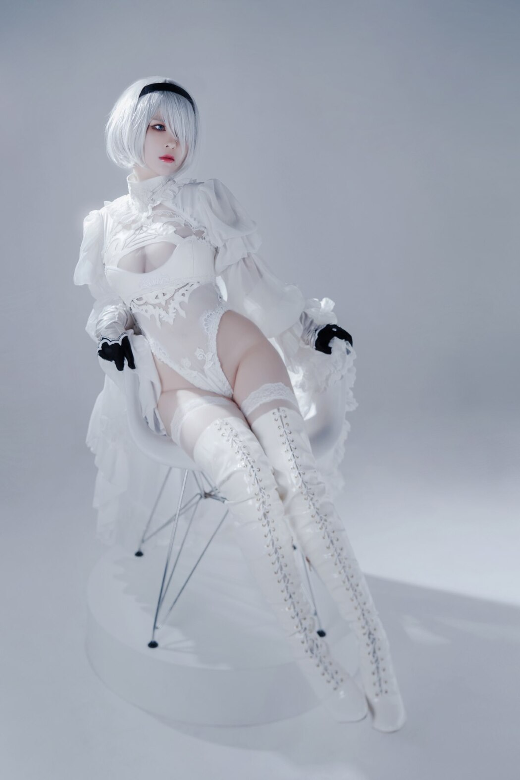 Coser@半半子 Automataヨルハ二号B型 白いドレス