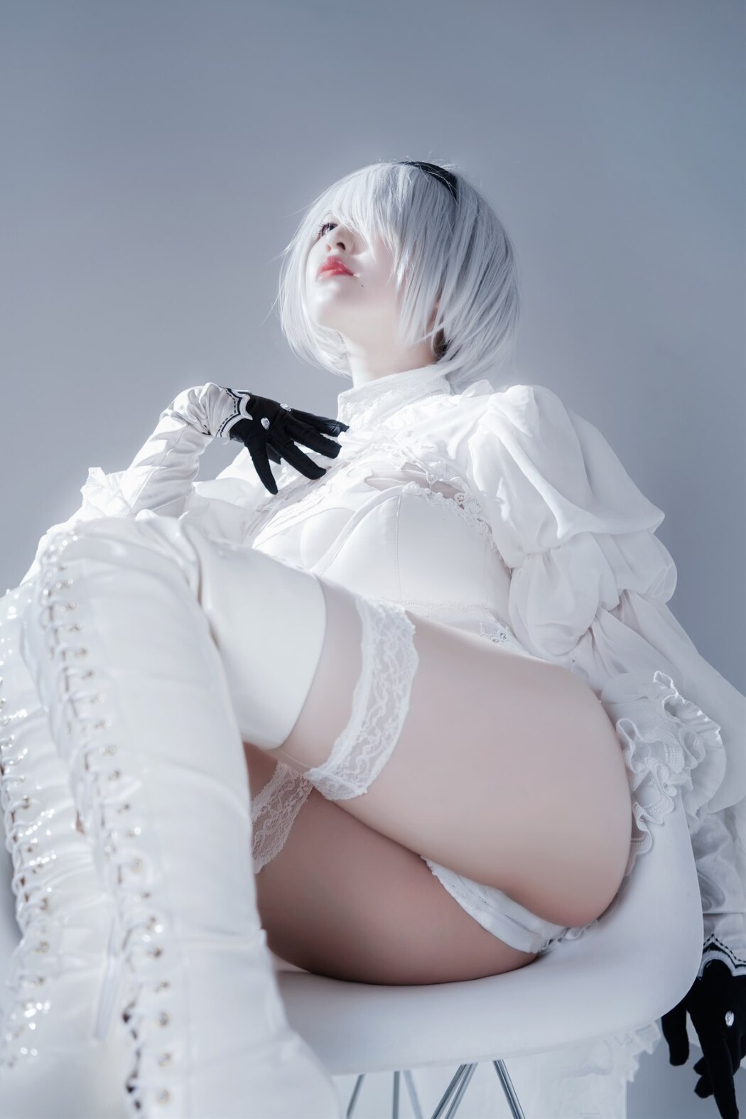 Coser@半半子 Automataヨルハ二号B型 白いドレス