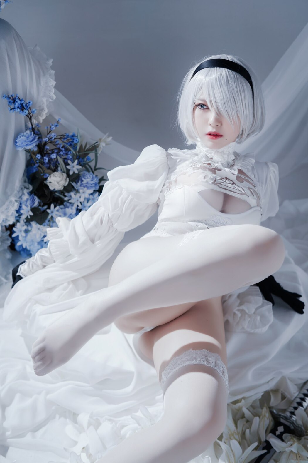 Coser@半半子 Automataヨルハ二号B型 白いドレス