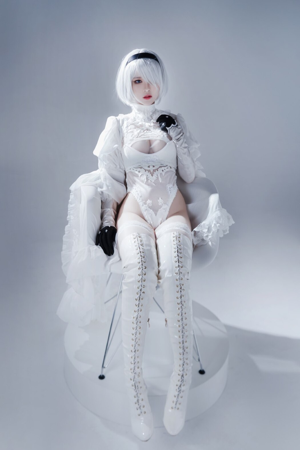 Coser@半半子 Automataヨルハ二号B型 白いドレス