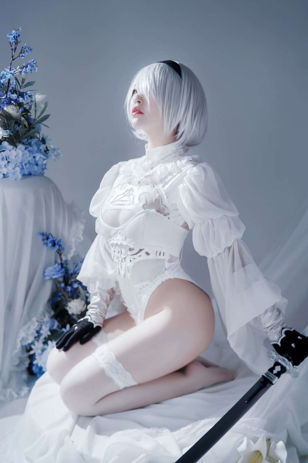 Coser@半半子 Automataヨルハ二号B型 白いドレス