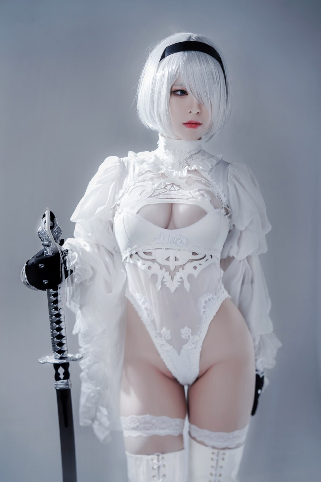 Coser@半半子 Automataヨルハ二号B型 白いドレス