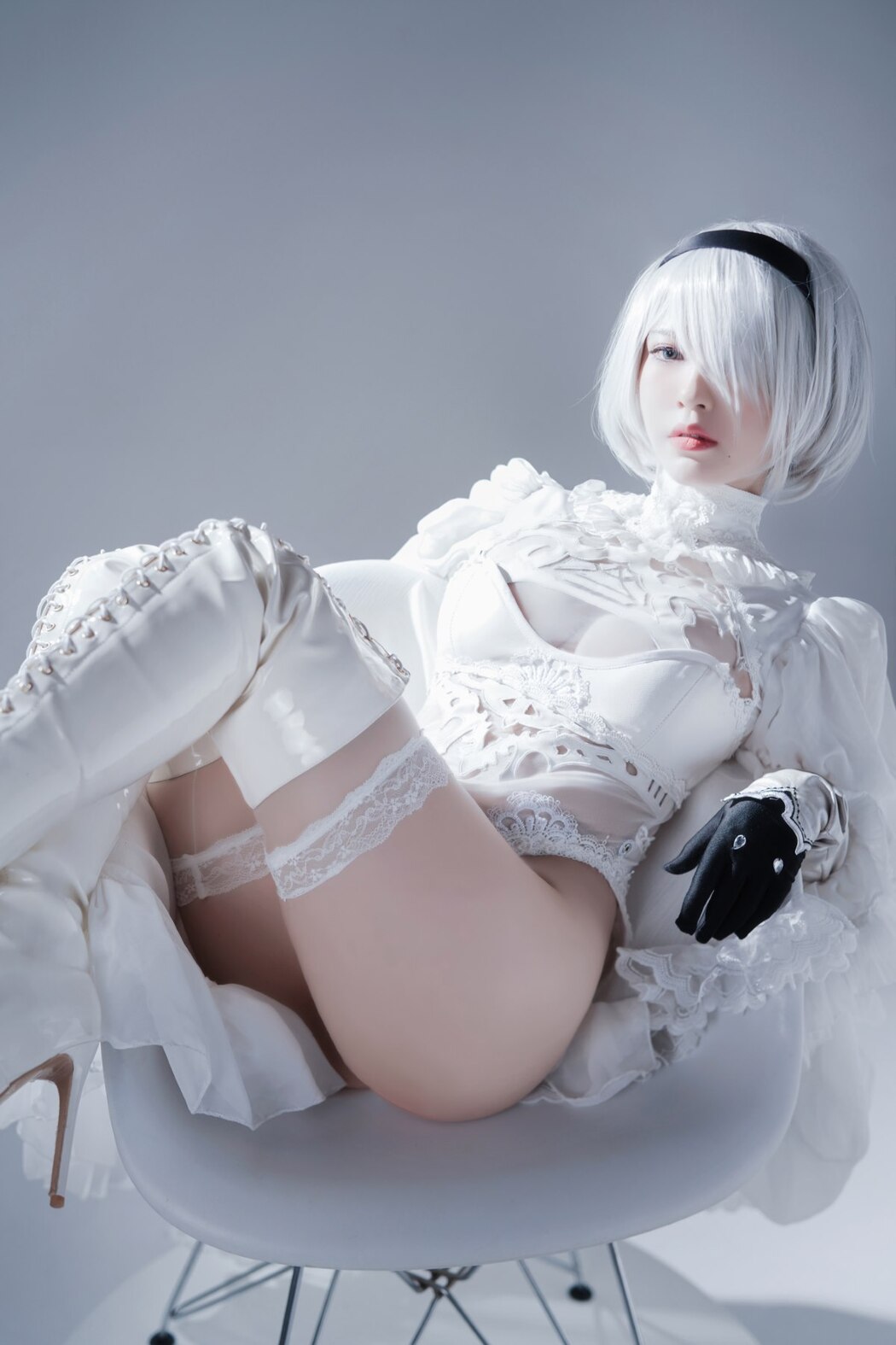 Coser@半半子 Automataヨルハ二号B型 白いドレス