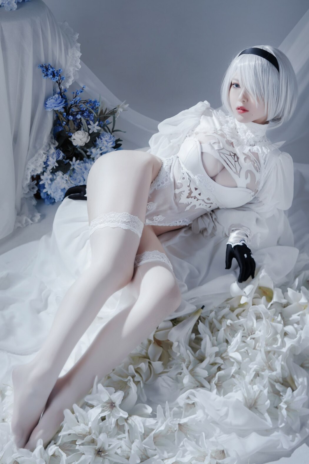 Coser@半半子 Automataヨルハ二号B型 白いドレス