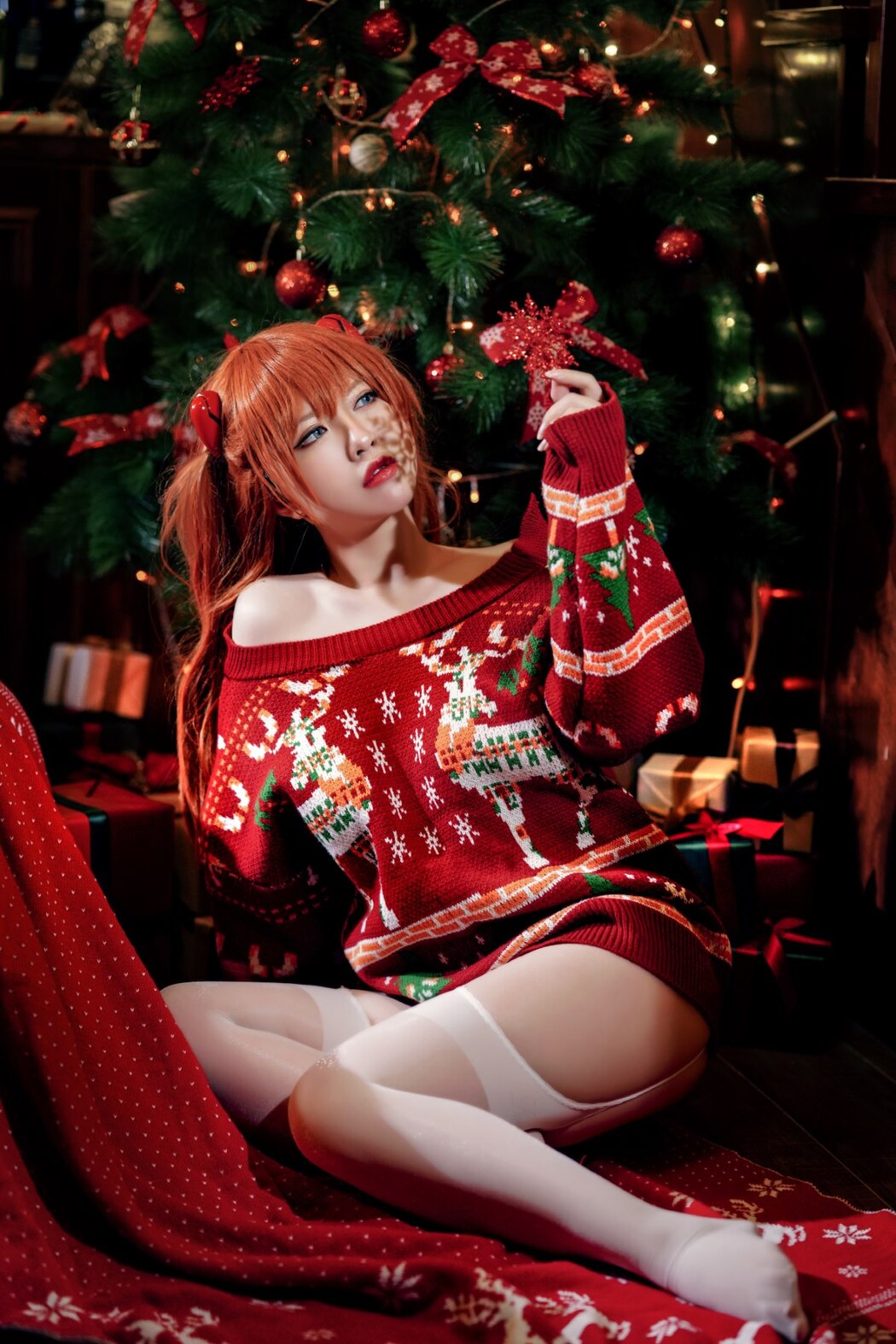 Coser@半半子 – 式波 ASUKA Christmas