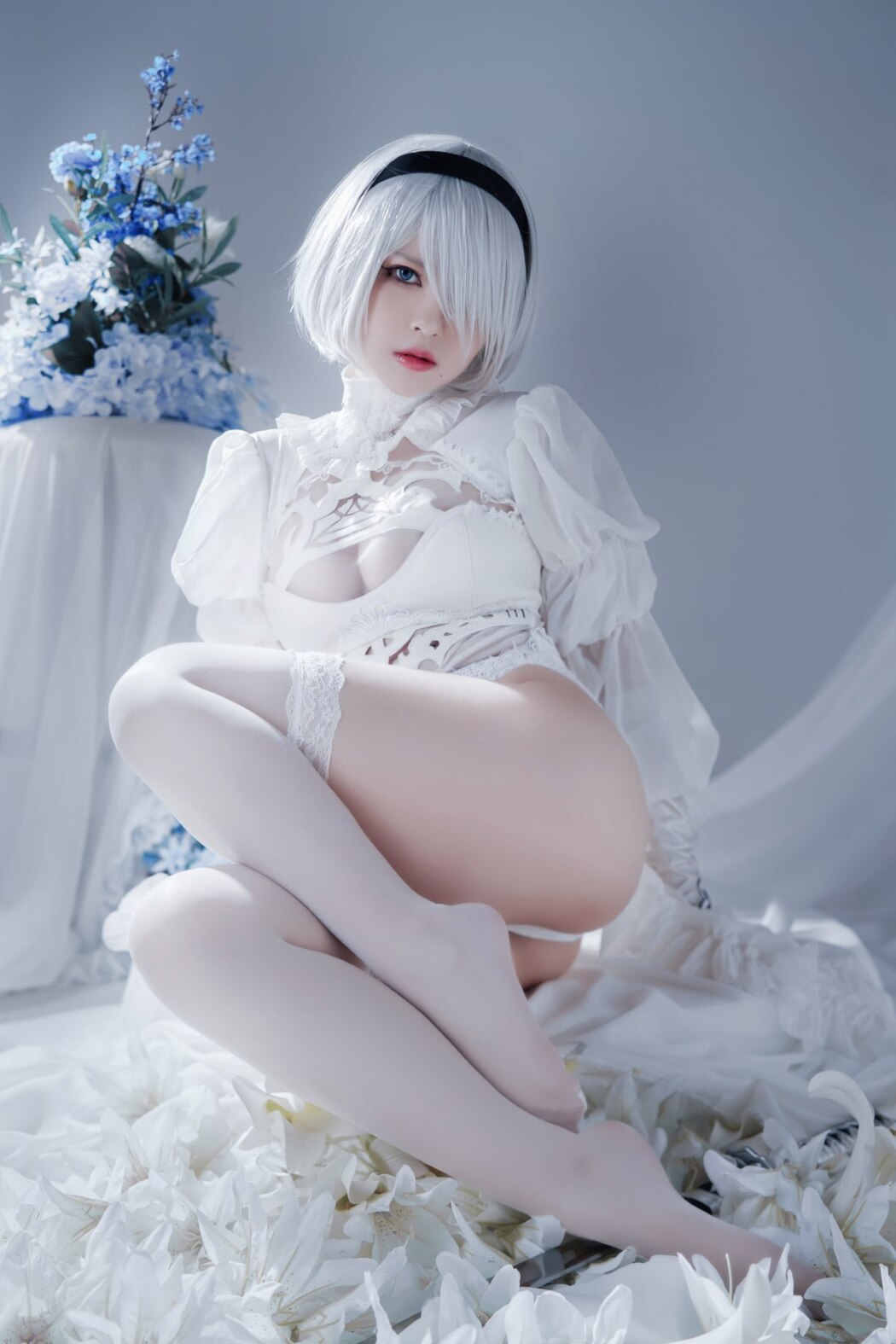 Coser@半半子 Automataヨルハ二号B型 白いドレス