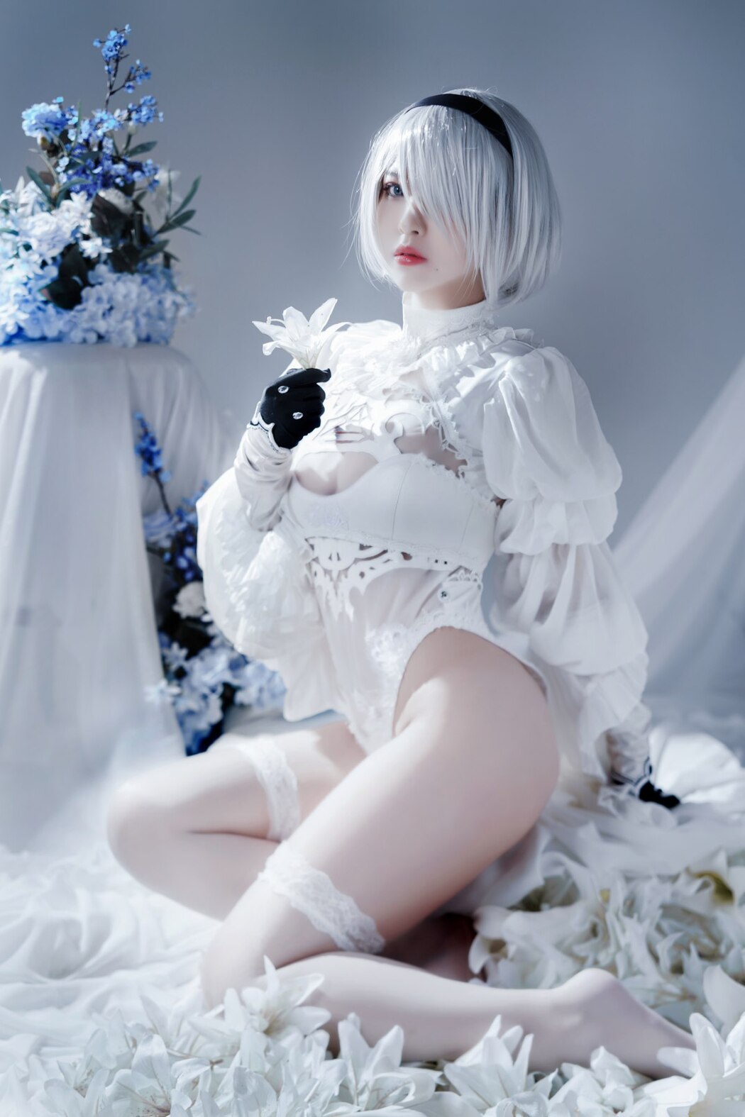 Coser@半半子 Automataヨルハ二号B型 白いドレス