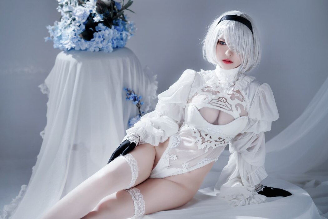 Coser@半半子 Automataヨルハ二号B型 白いドレス