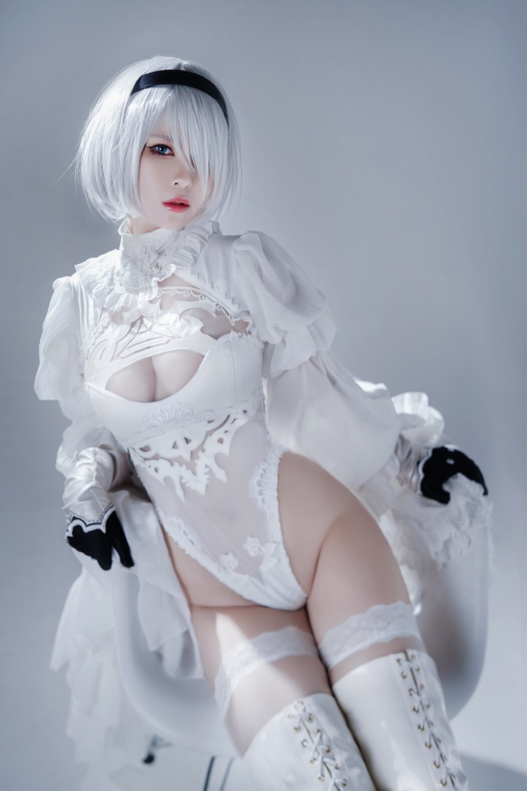 Coser@半半子 Automataヨルハ二号B型 白いドレス