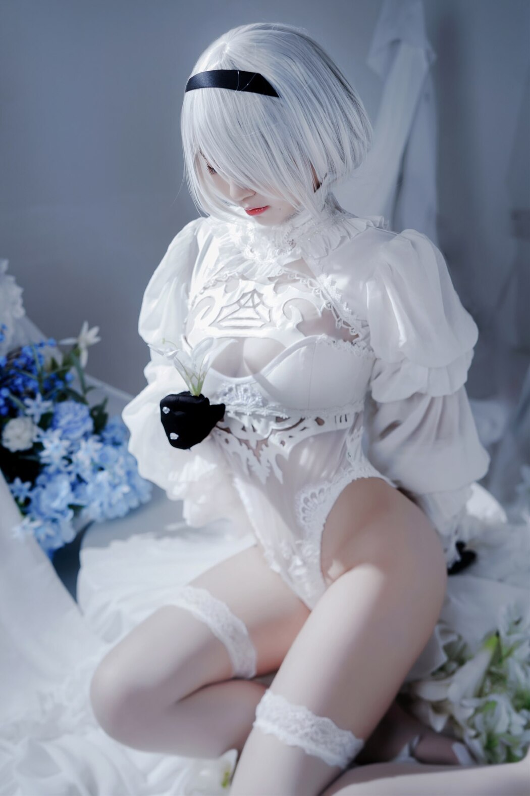 Coser@半半子 Automataヨルハ二号B型 白いドレス