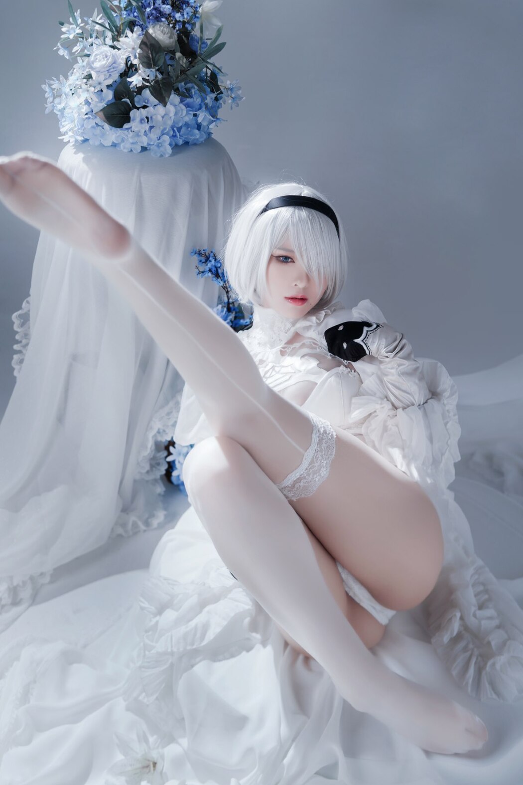 Coser@半半子 Automataヨルハ二号B型 白いドレス