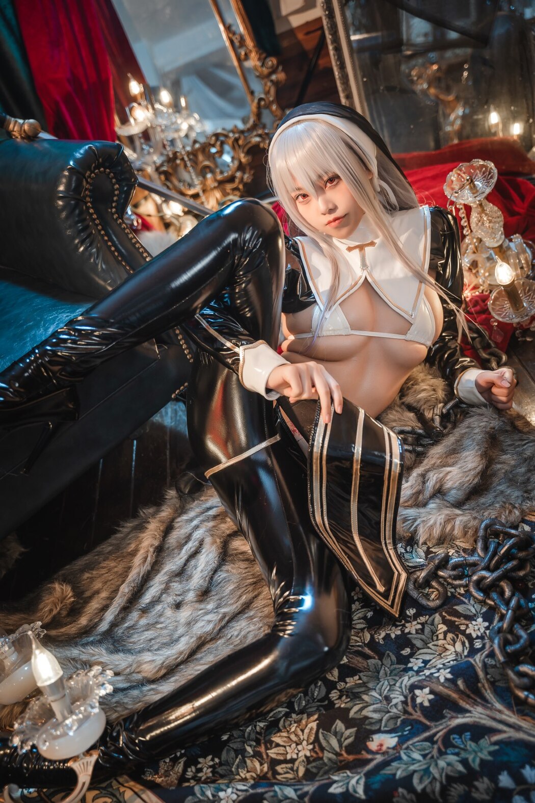 Coser@蜜汁猫裘 Vol.100 恶堕修女