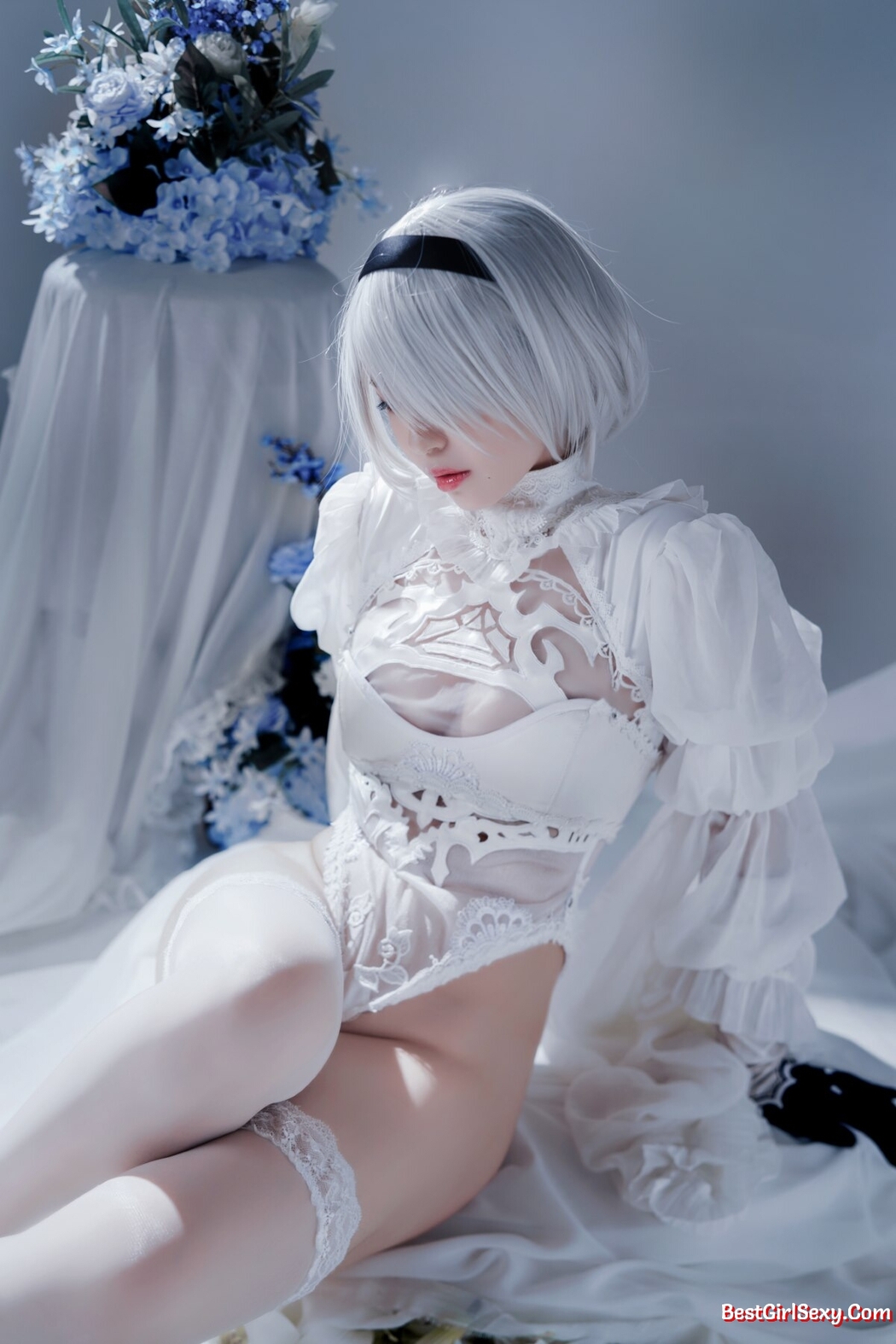 Coser@半半子 Automataヨルハ二号B型 白いドレス