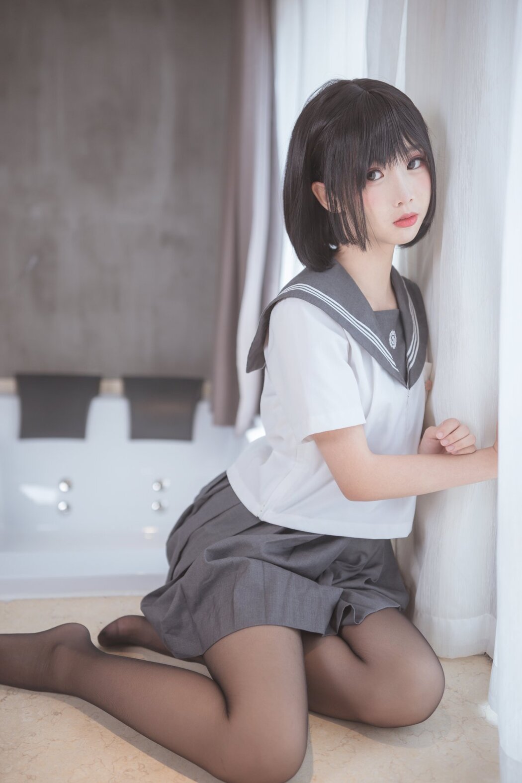 Coser@面饼仙儿 Vol.016 脑内少女 黑丝JK