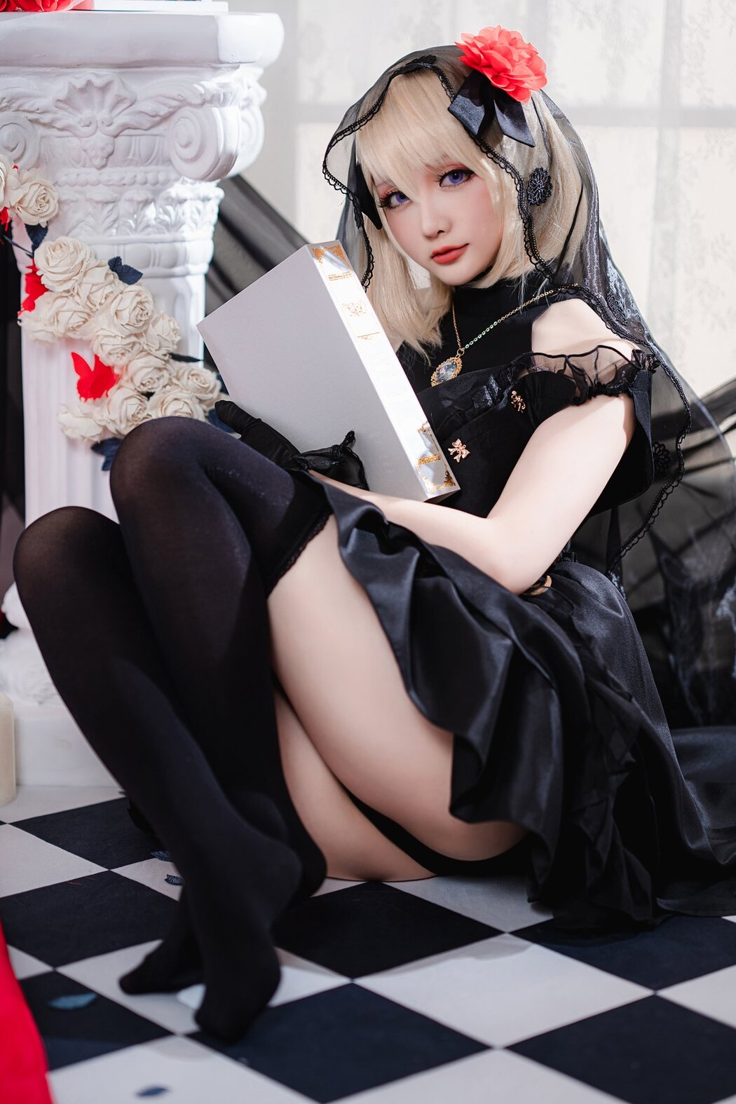 Coser@星之迟迟Hoshilily 斯卡哈同人AndZ23婚纱 A