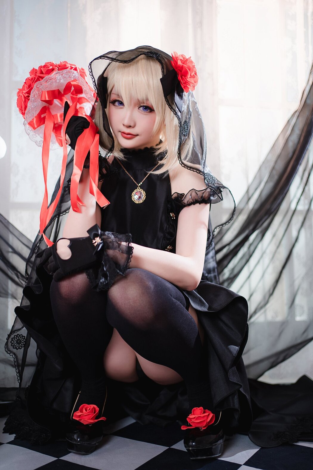 Coser@星之迟迟Hoshilily 斯卡哈同人AndZ23婚纱 A