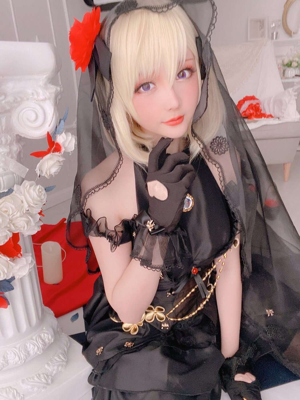 Coser@星之迟迟Hoshilily 斯卡哈同人AndZ23婚纱 A