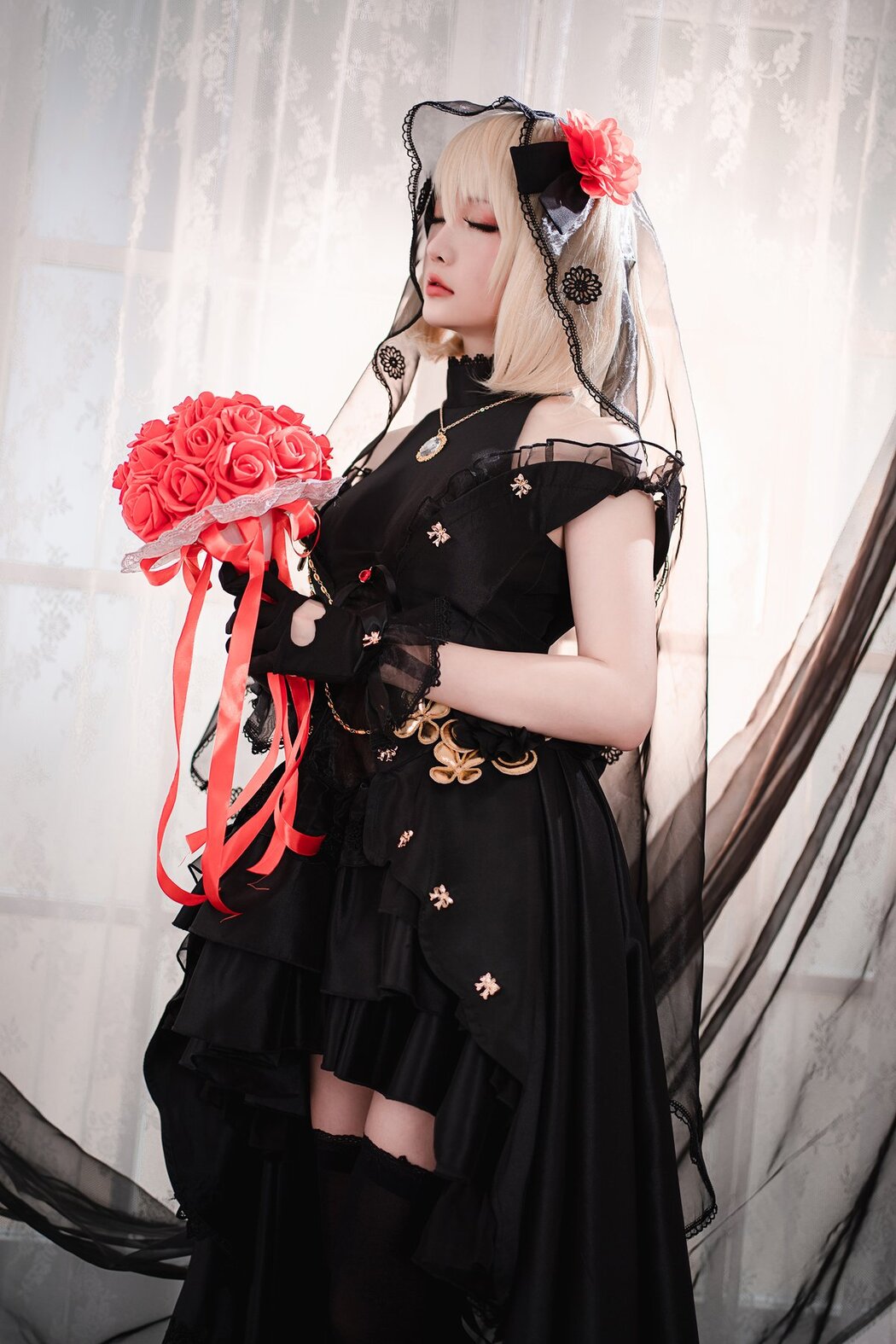 Coser@星之迟迟Hoshilily 斯卡哈同人AndZ23婚纱 A