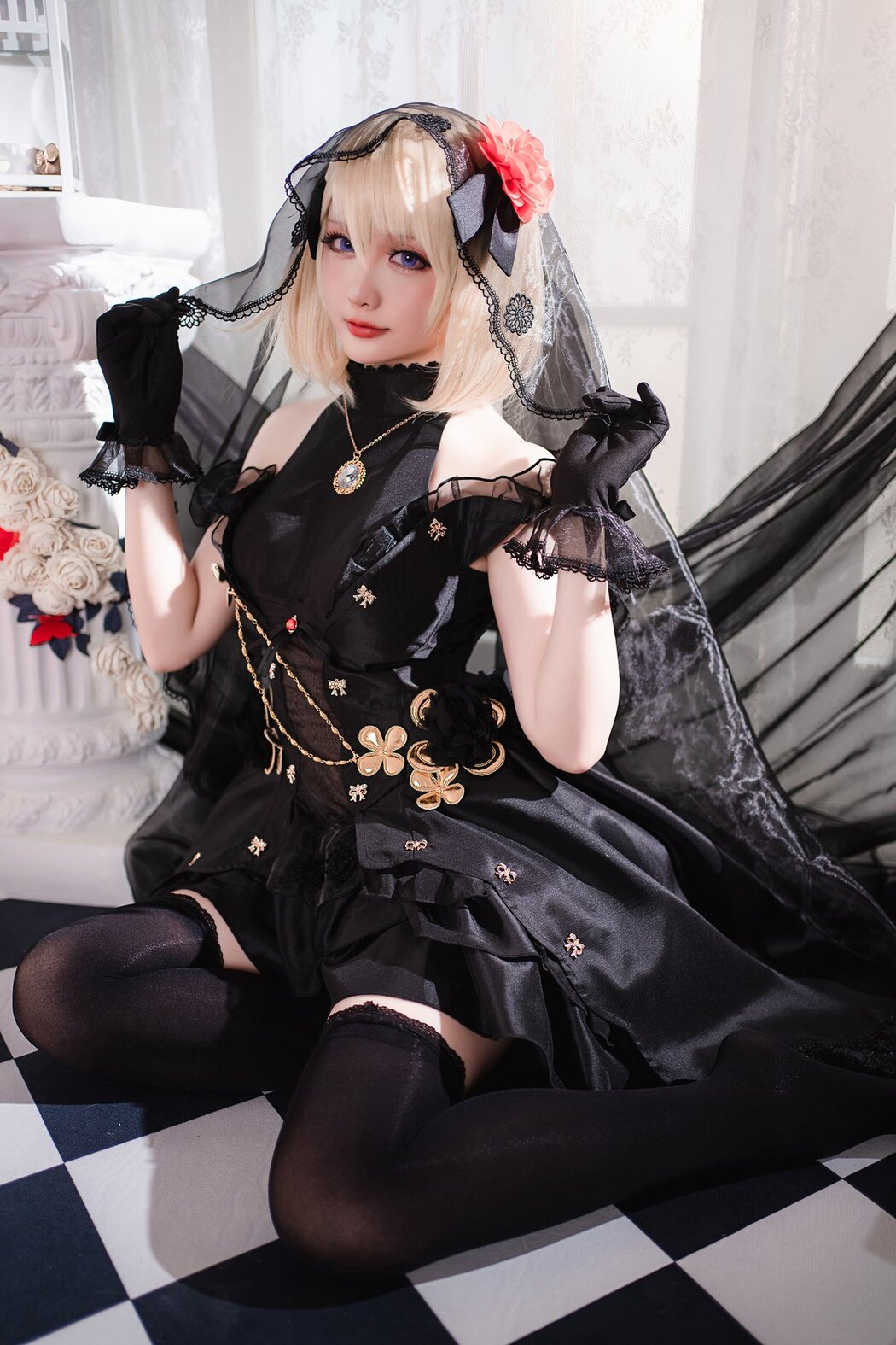 Coser@星之迟迟Hoshilily 斯卡哈同人AndZ23婚纱 A